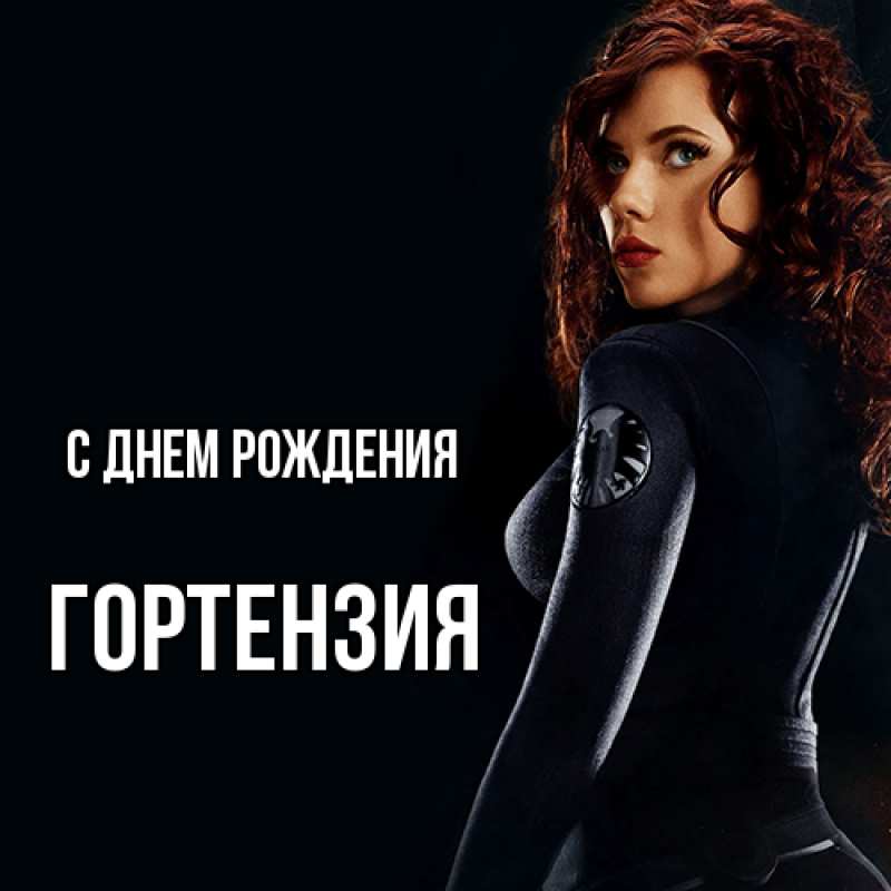 Картинка С днем рождения, Гортензия