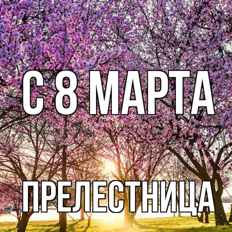 Картинка C 8 МАРТА, Прелестница