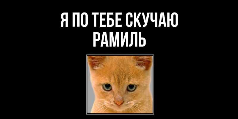 Картинка Я по тебе скучаю, Рамиль