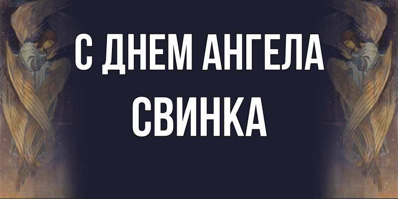 Картинка С днем ангела, Свинка