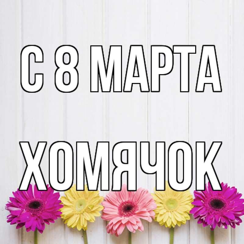 Картинка C 8 МАРТА, Хомячок