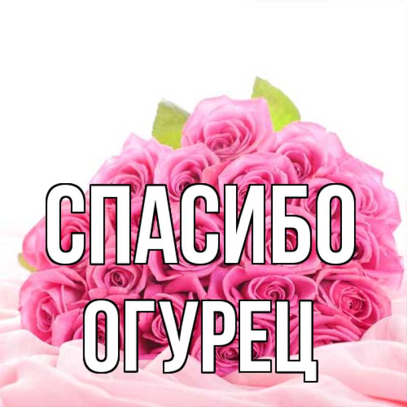 Картинка Спасибо, Огурец