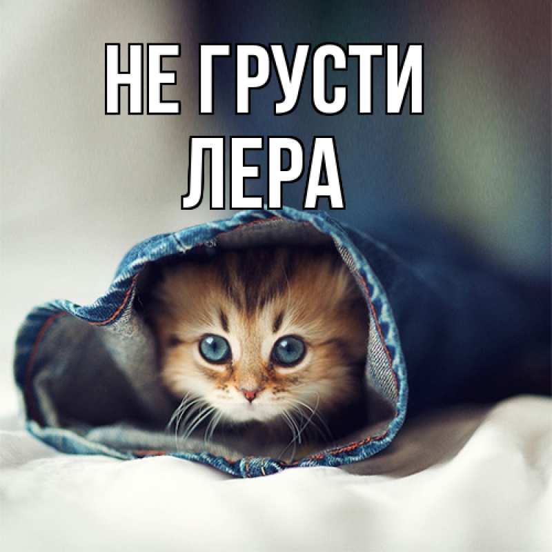 Картинка Не грусти, Лера
