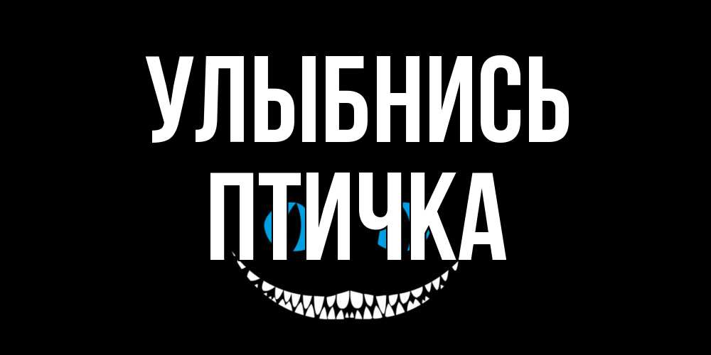 Открытка на каждый день с именем, Птичка Улыбнись кот улыбается Прикольная открытка с пожеланием онлайн скачать бесплатно 