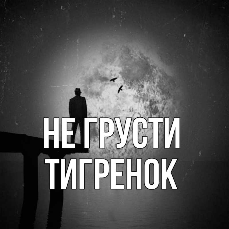 Картинка Не грусти, Тигpенок