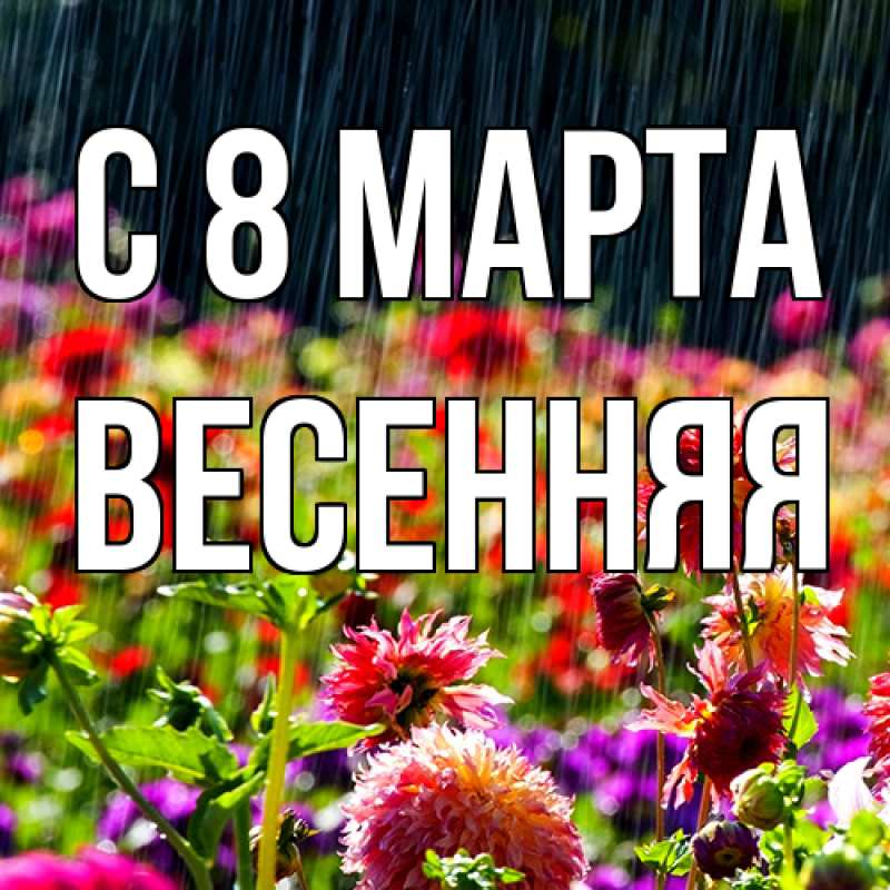 Картинка C 8 МАРТА, Весенняя