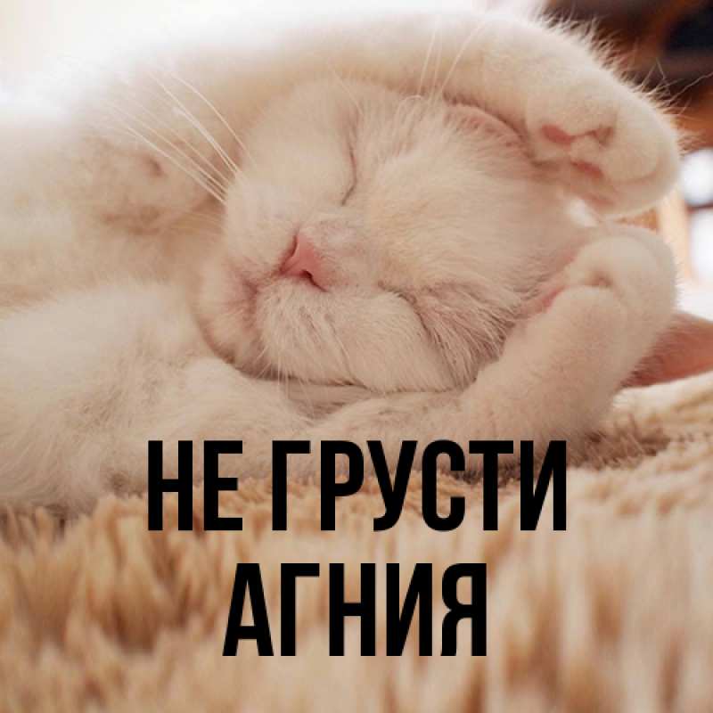 Картинка Не грусти, Агния