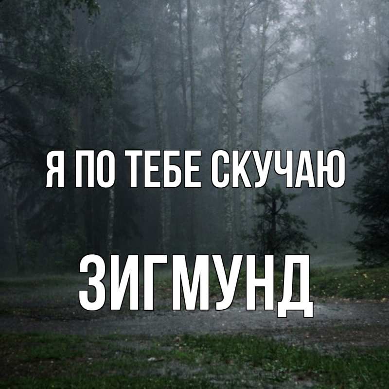 Картинка Я по тебе скучаю, Зигмунд