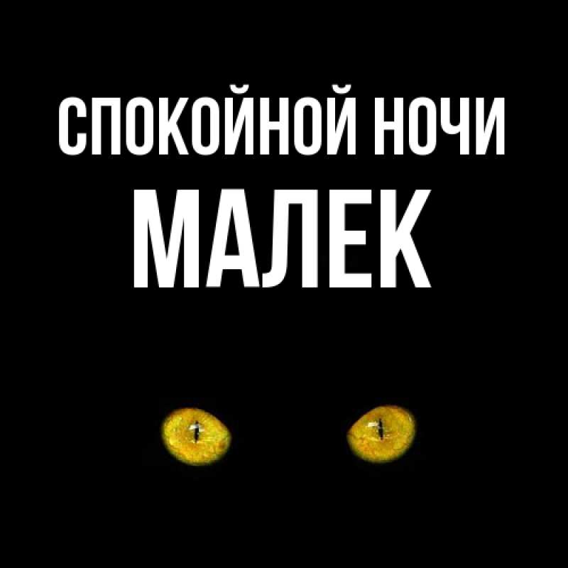 Картинка Спокойной ночи, Малек