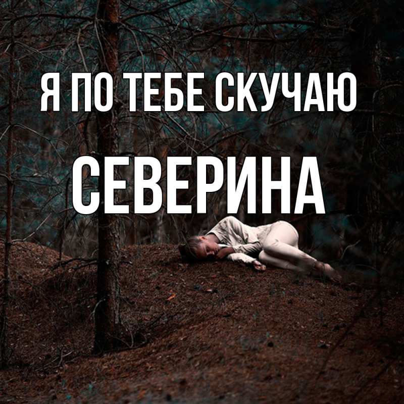 Картинка Я по тебе скучаю, Северина
