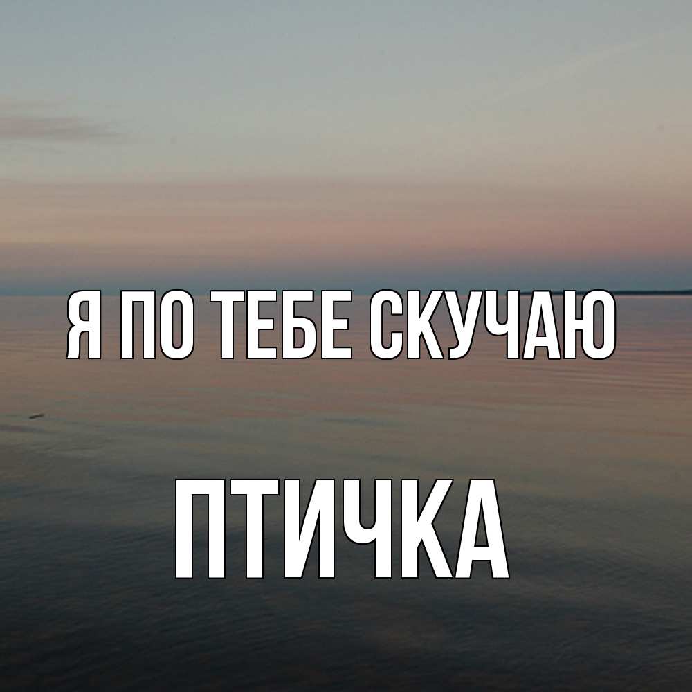 Открытка на каждый день с именем, Птичка Я по тебе скучаю пусто Прикольная открытка с пожеланием онлайн скачать бесплатно 