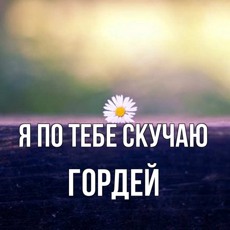 Картинка Я по тебе скучаю, Гордей
