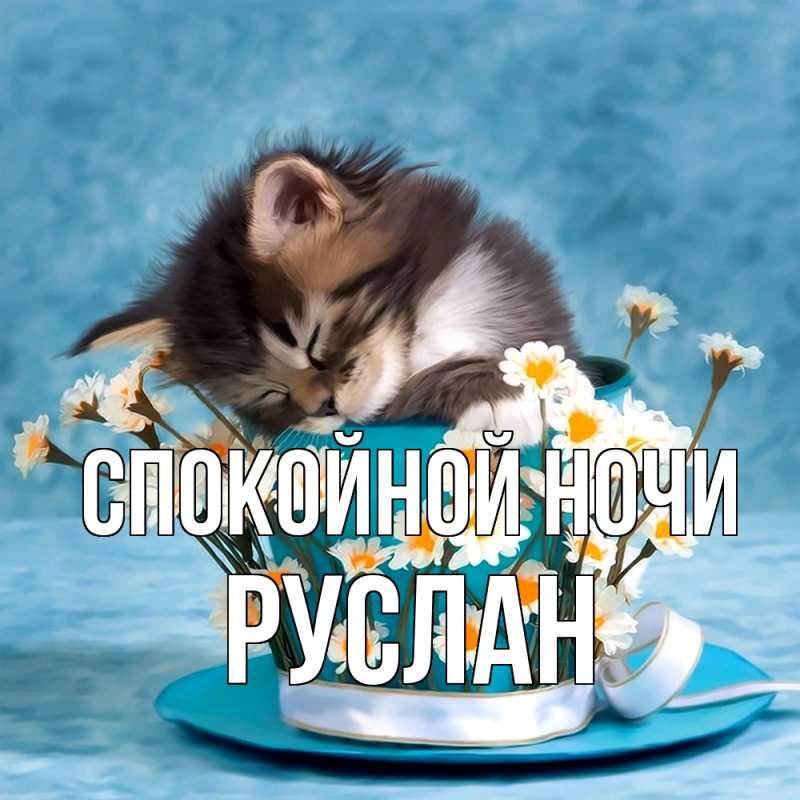 Картинка Спокойной ночи, Руслан