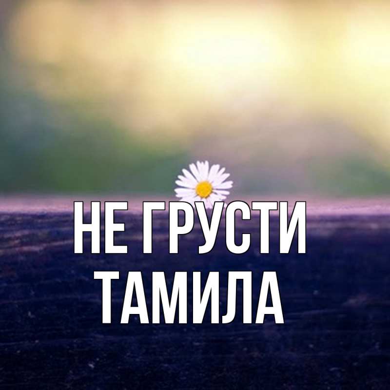 Картинка Не грусти, ТАМИЛА