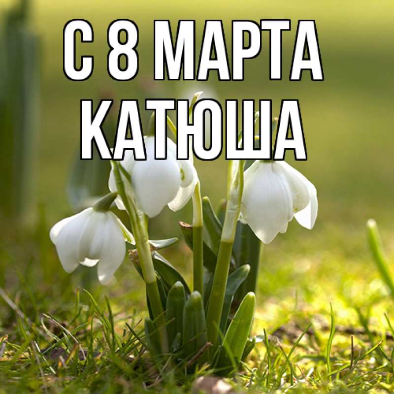 Картинка C 8 МАРТА, Катюша