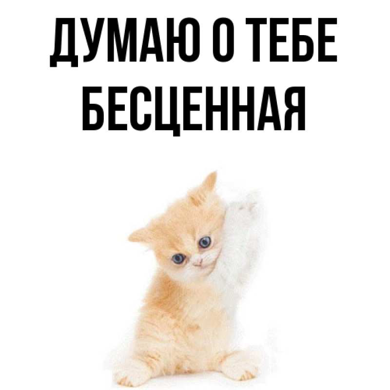 Картинка Думаю о тебе, Бесценная