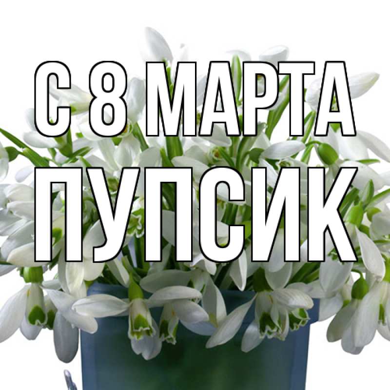 Картинка C 8 МАРТА, пупсик
