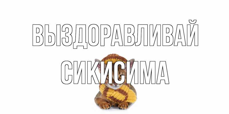 Картинка Выздоравливай, Сикисима