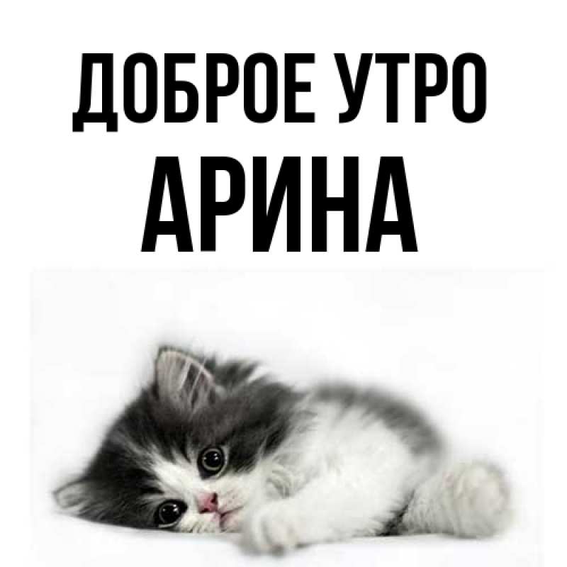Картинка Доброе утро, арина
