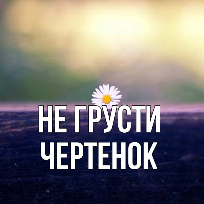 Картинка Не грусти, чеpтенок