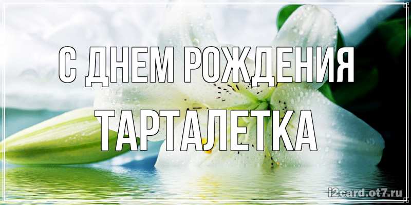 Картинка С днем рождения, Тарталетка