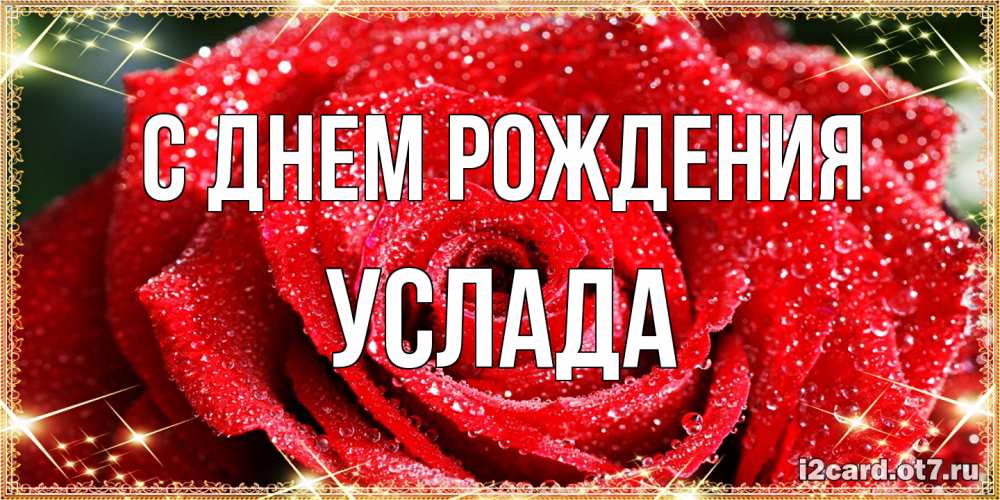 Открытка на каждый день с именем, услада С днем рождения роса и роза. открытка с красивой розой Прикольная открытка с пожеланием онлайн скачать бесплатно 