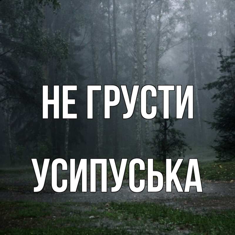 Картинка Не грусти, усипуська