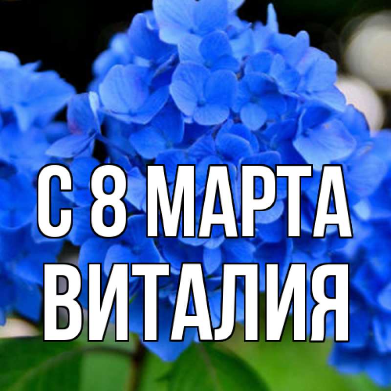 Картинка C 8 МАРТА, Виталия