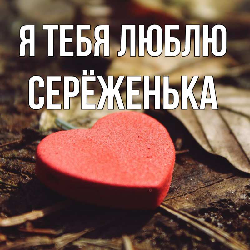 Картинка Я тебя люблю, Серёженька