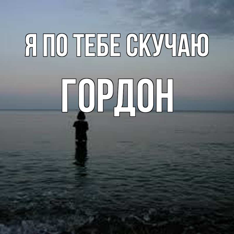 Картинка Я по тебе скучаю, Гордон