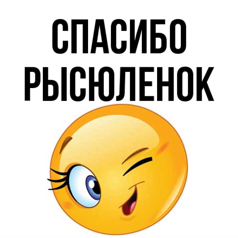 Картинка Спасибо, Рысюленок