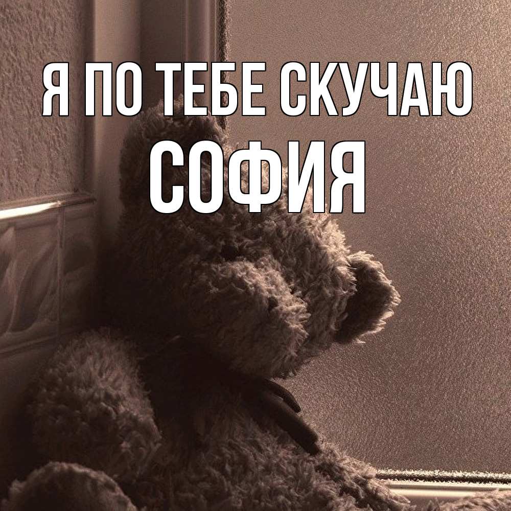 Открытка на каждый день с именем, София Я по тебе скучаю скучаем тут Прикольная открытка с пожеланием онлайн скачать бесплатно 