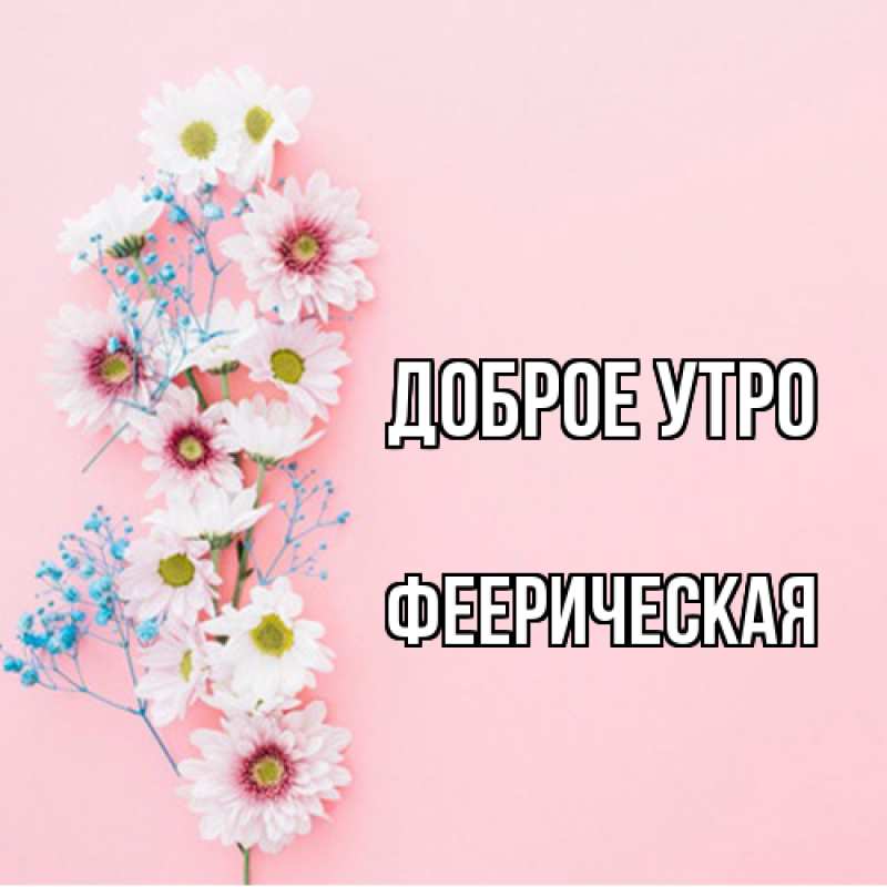 Картинка Доброе утро, Фееpическая