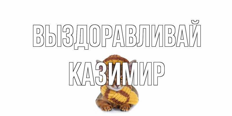 Картинка Выздоравливай, Казимир