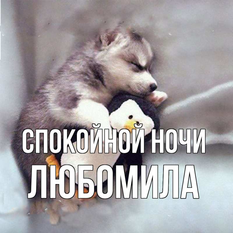 Картинка Спокойной ночи, Любомила