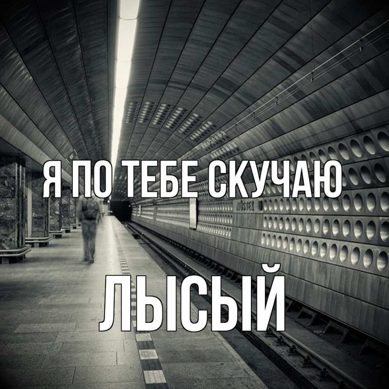 Картинка Я по тебе скучаю, Лысый