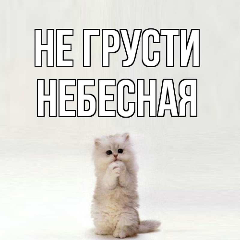 Картинка Не грусти, небесная