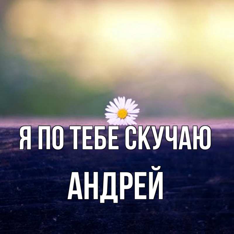 Картинка Я по тебе скучаю, Андрей