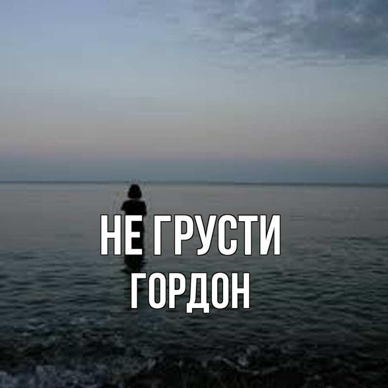 Картинка Не грусти, Гордон