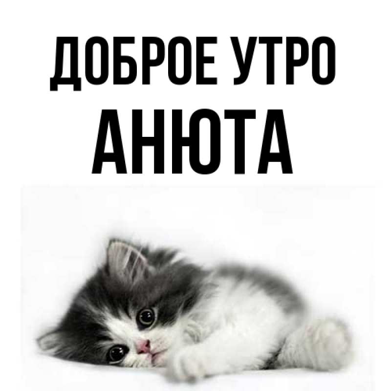 Картинка Доброе утро, Анюта