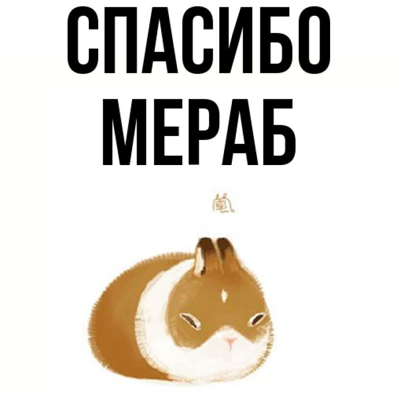 Картинка Спасибо, Мераб