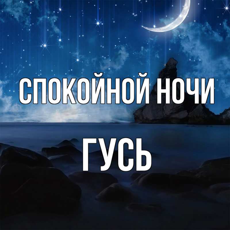 Картинка Спокойной ночи, Гусь