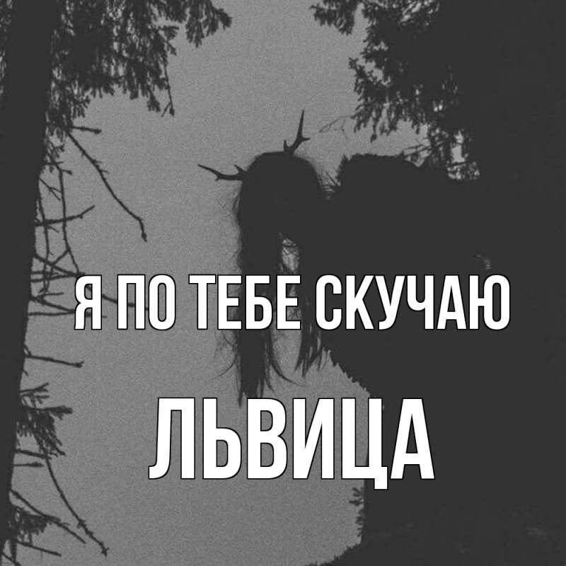 Картинка Я по тебе скучаю, Львица