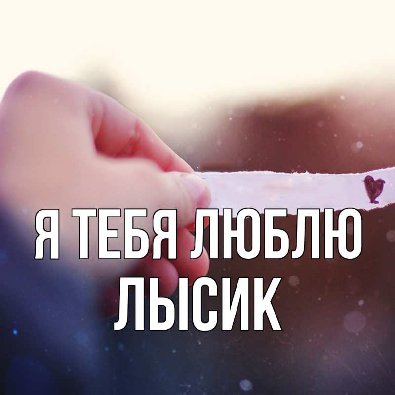 Картинка Я тебя люблю, Лысик