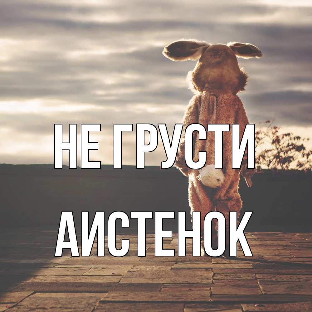 Открытка на каждый день с именем, аистенок Не грусти со спины Прикольная открытка с пожеланием онлайн скачать бесплатно 