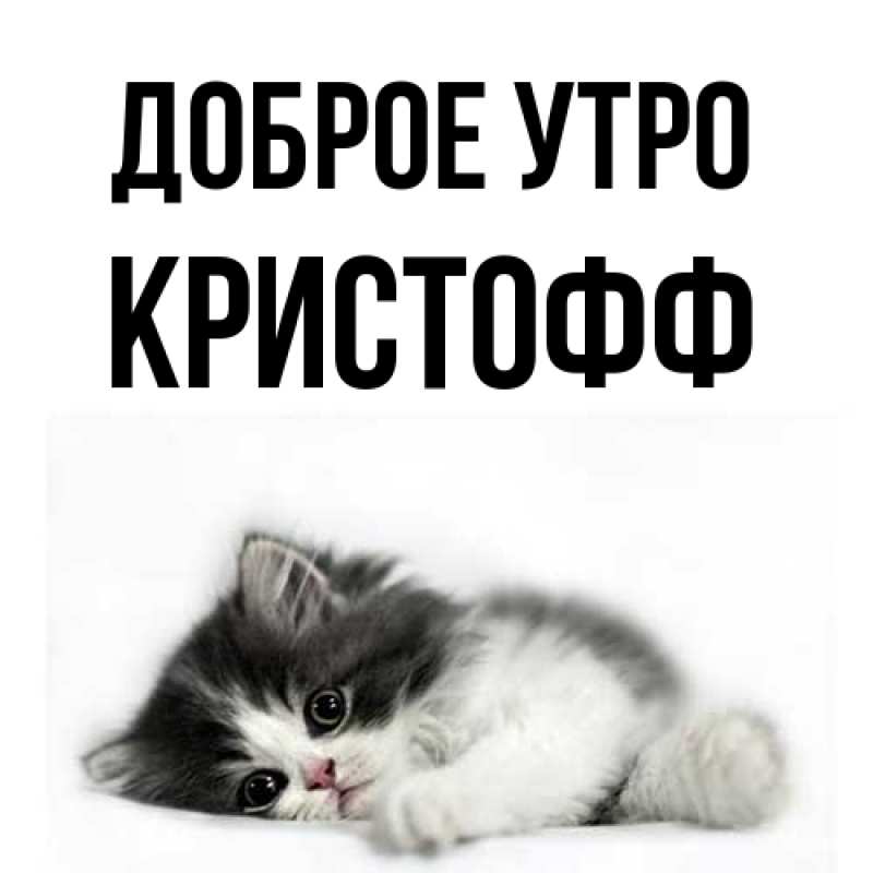 Картинка Доброе утро, Кристофф