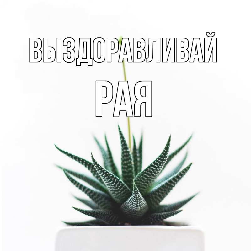 Картинка Выздоравливай, Рая