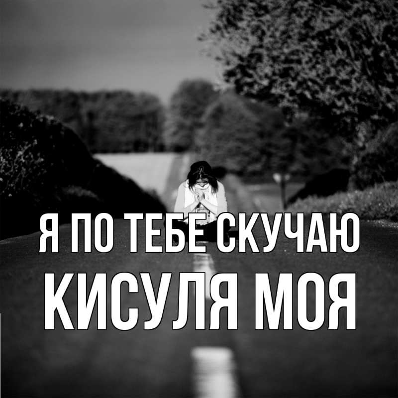 Картинка Я по тебе скучаю, Кисуля моя