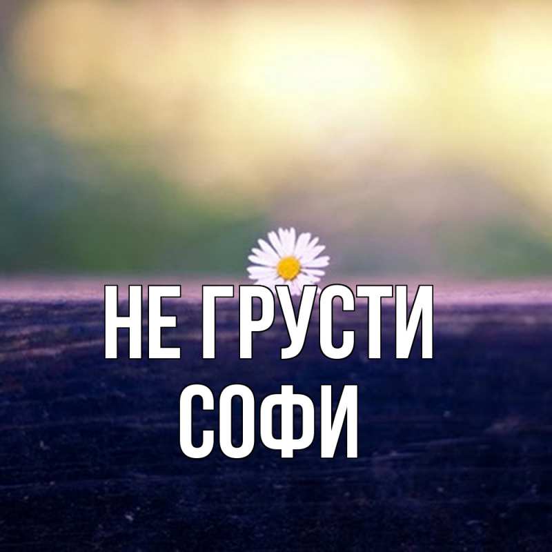 Картинка Не грусти, Софи