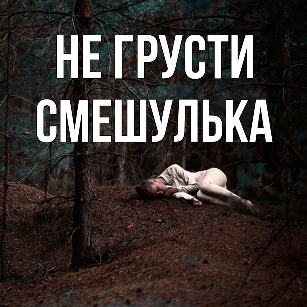 Открытка на каждый день с именем, Смешулька Не грусти лес Прикольная открытка с пожеланием онлайн скачать бесплатно 
